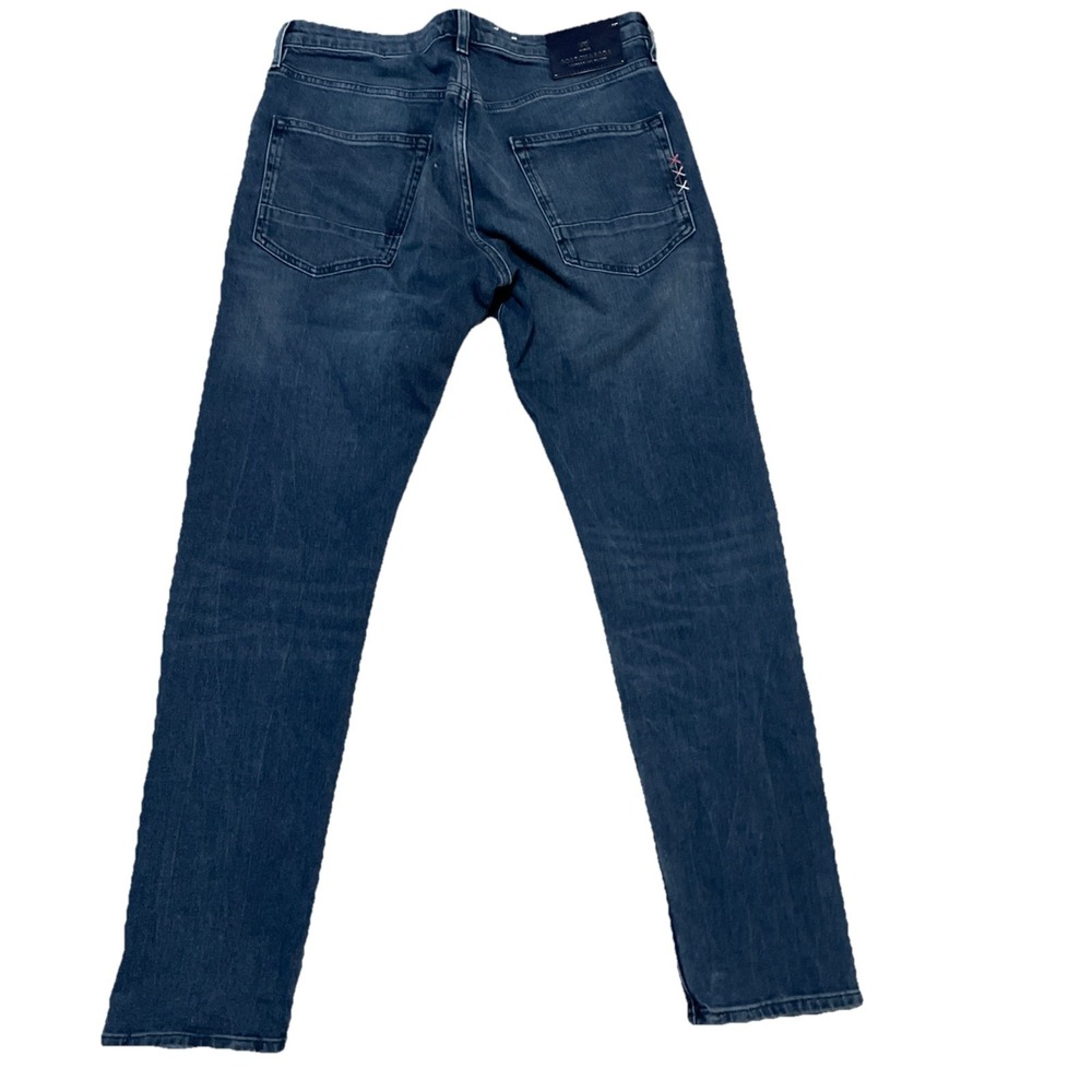 Scotch & Soda Ralston Jeans Mens 33x31 Blue Denim Amsterdam Blauw Straight Leg - Picture 6 of 12